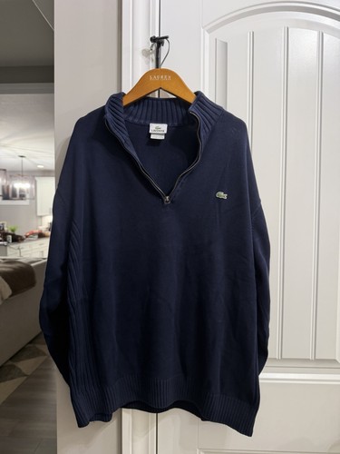 Blue lacoste zip - blue, 3/4