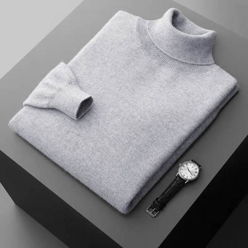 Mens thick turtleneck - turtleneck, sweater