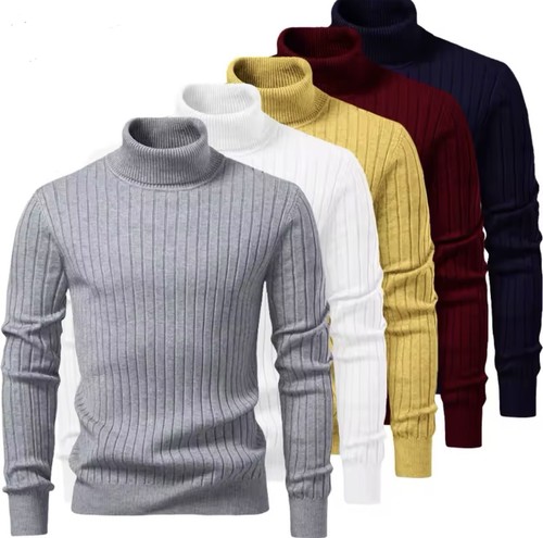 Men striped turtleneck - striped,